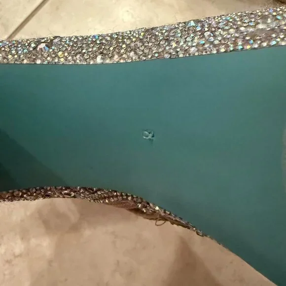 Betsey Johnson Della size 8 glitter gem rhinestone Glamorous boots - Picture 7 of 8